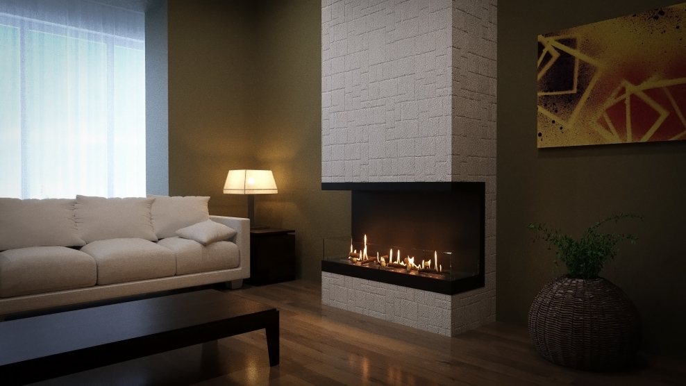 Биокамин встроенный "фронтальный 700 m"