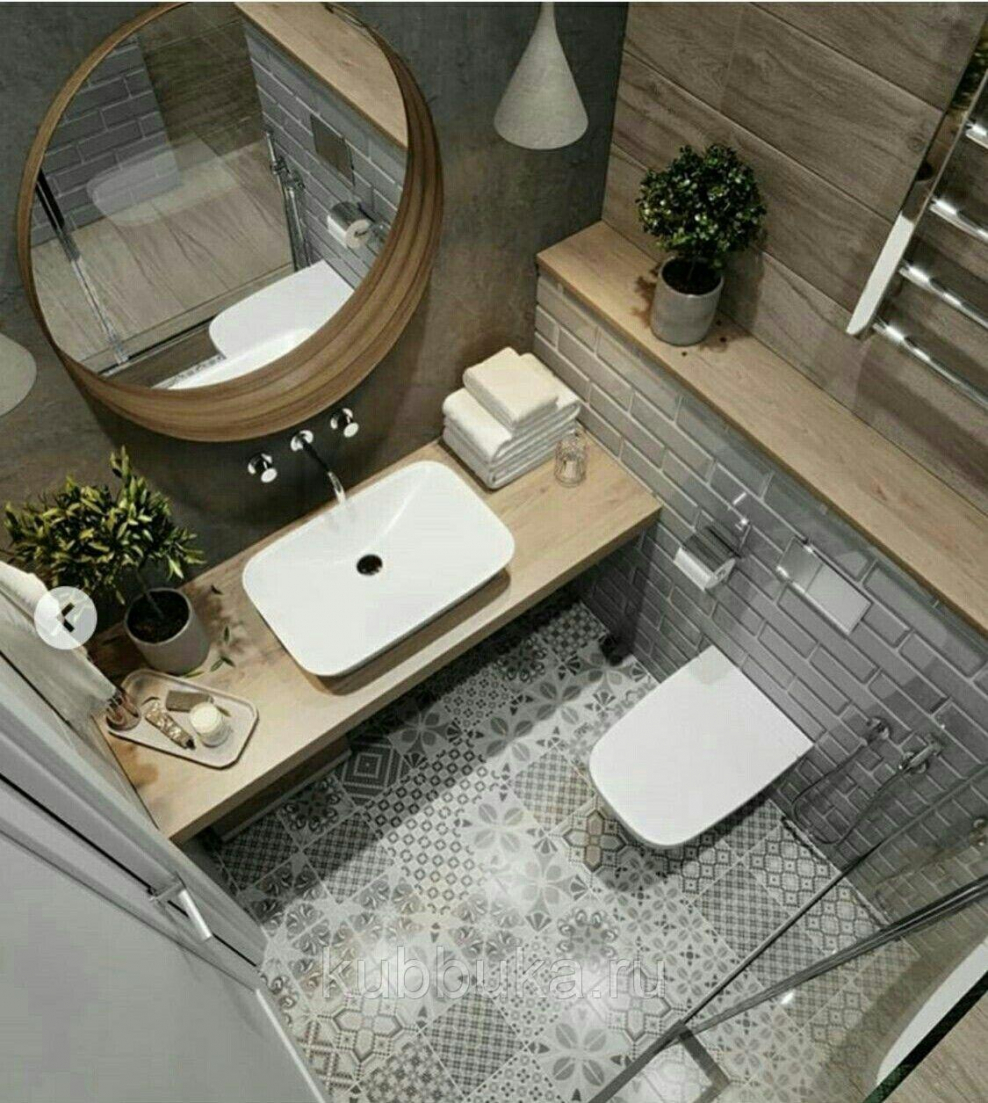 Дизайн ванной комнаты с мини ванной