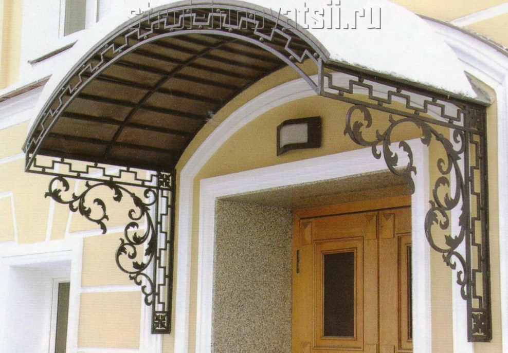 Кованые козырьки