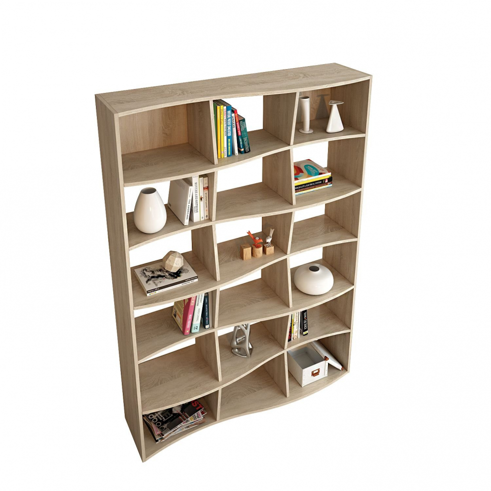 Стеллаж МФ мастер Вэйв-2 белый