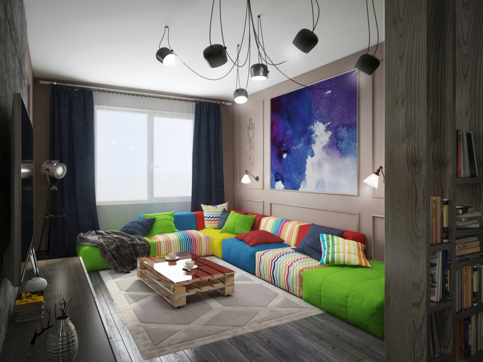 Детская комната для мальчика в стиле лофт Индастриал