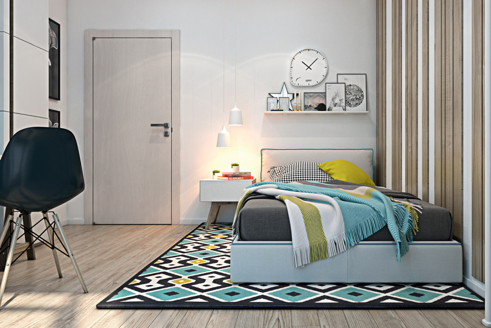 Яркие детали в интерьере