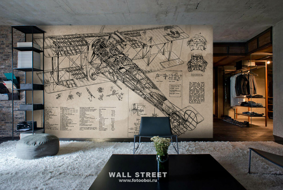 Текст на стене в студии