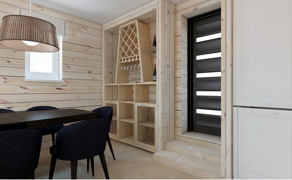 Пластиковая имитация бруса для внутренней отделки