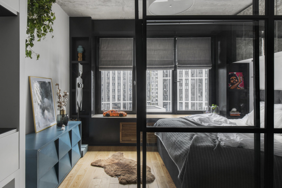 Подоконник диван на кухне