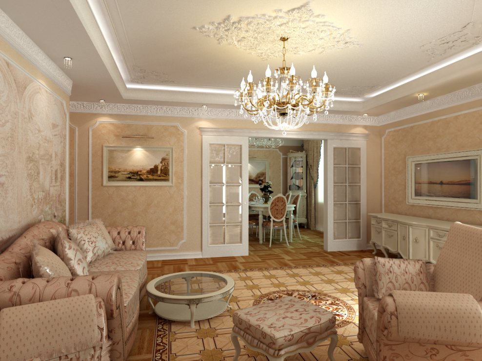 Гостиная в стиле Ренессанс