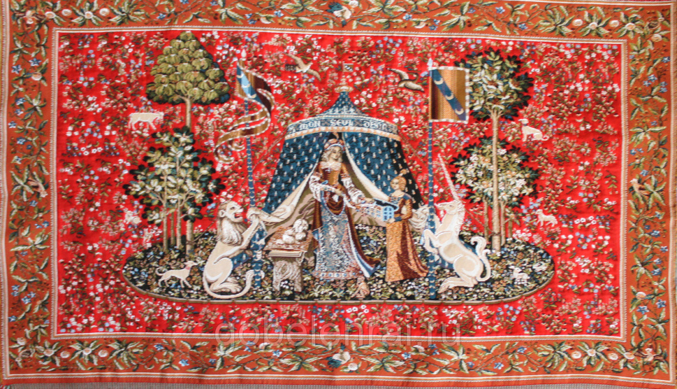 Гобеленовое панно "дама с единорогом" Иваново