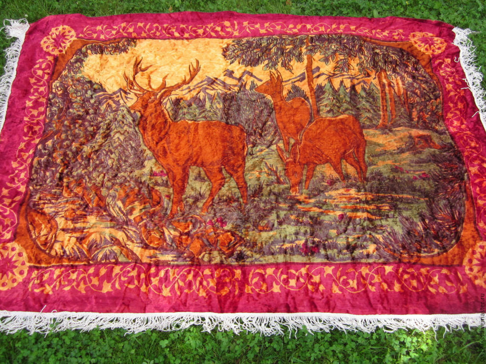 Настенный ковер с оленями