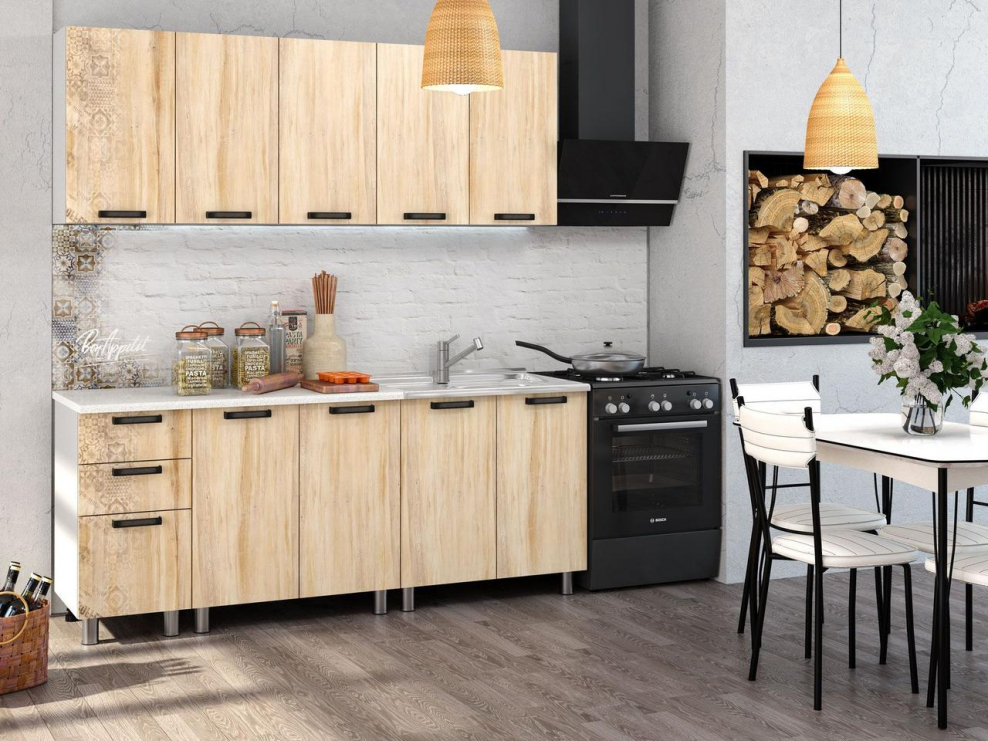 Кухня 2,0м «Скарлетт»