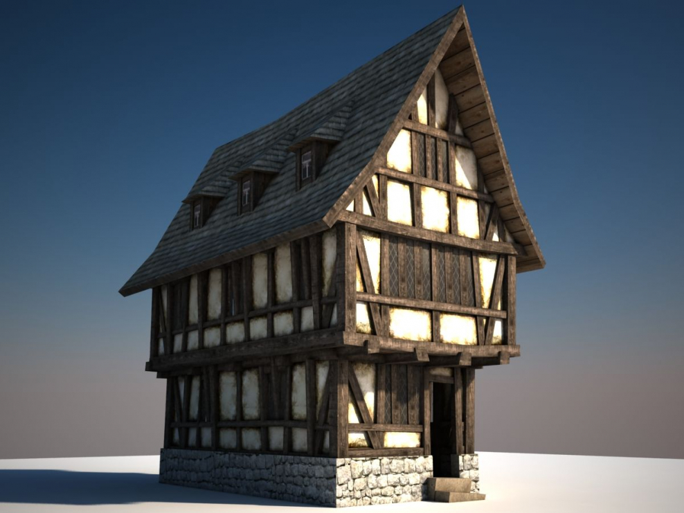 Средневековый фахверковый дом