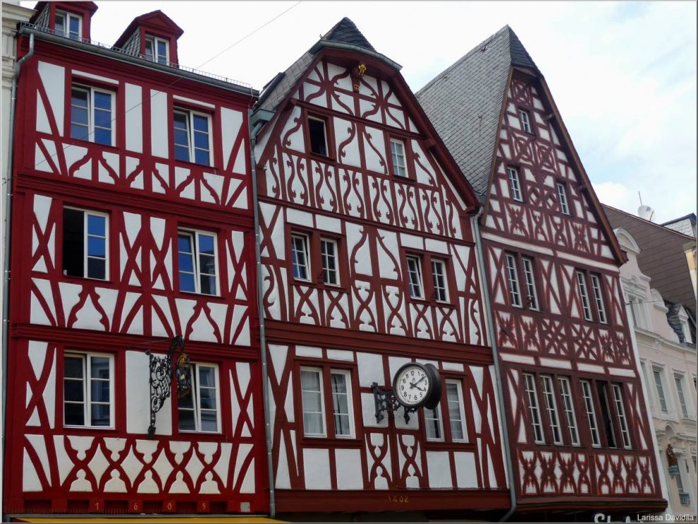 Фахверковые постройки в Германии 15 век