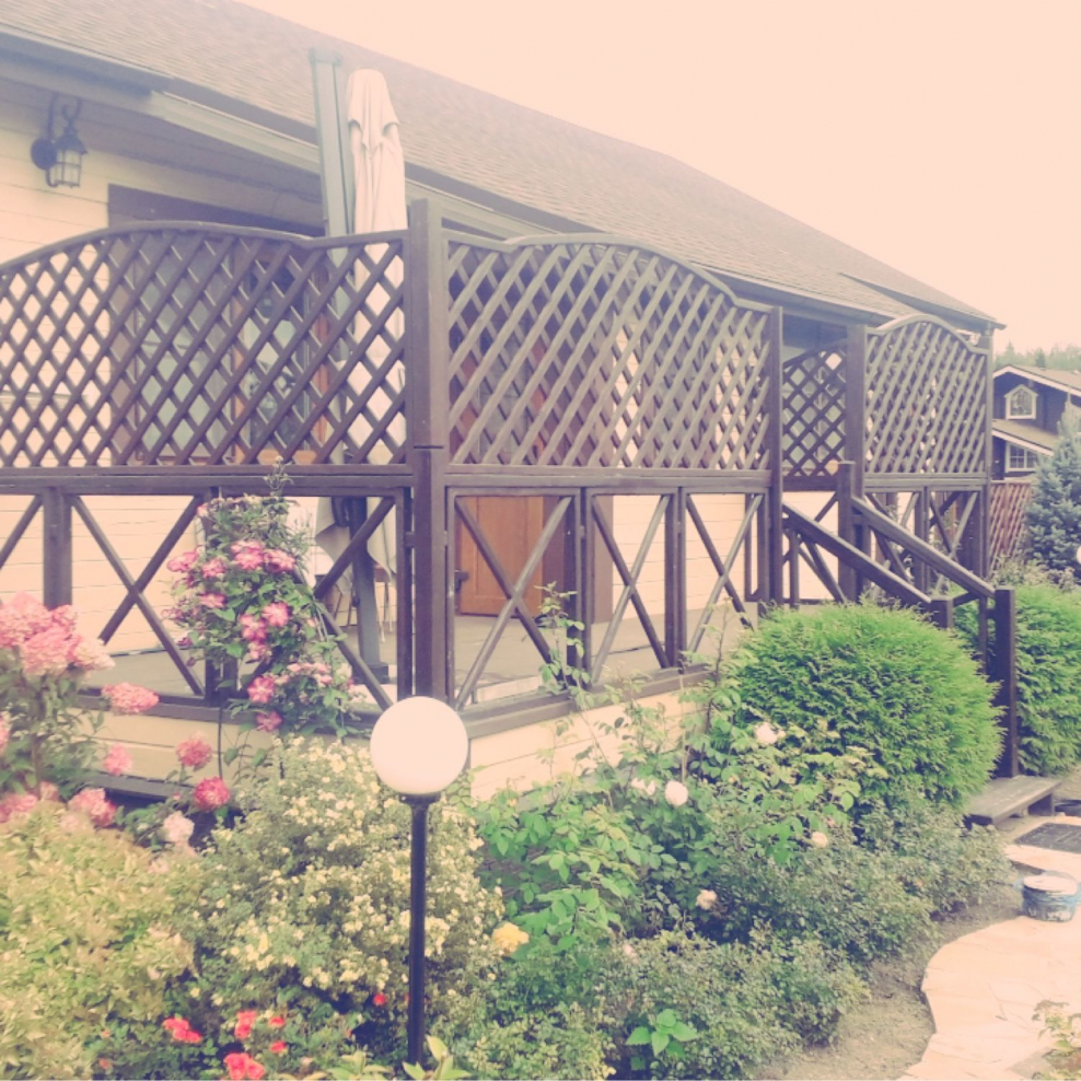 Деревянные ограждения для террасы