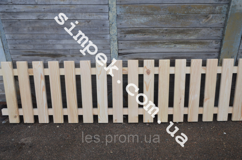 Заборчик для палисадника деревянный