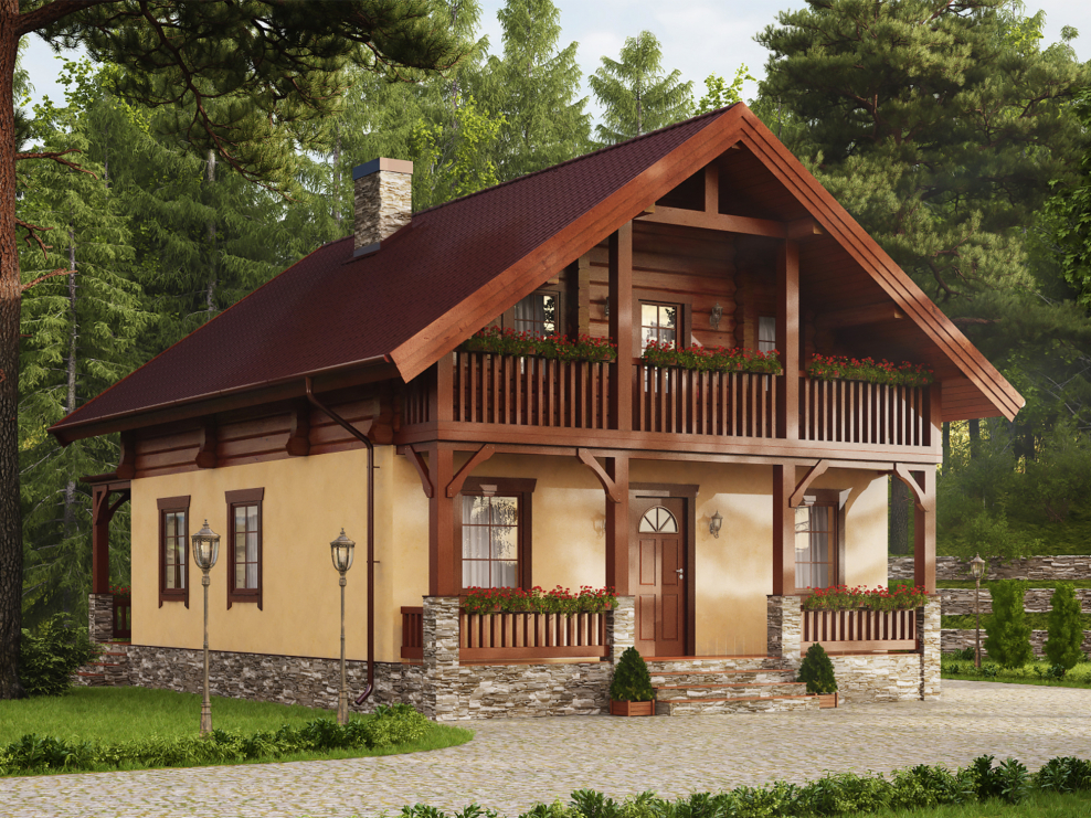 Шале интерьер