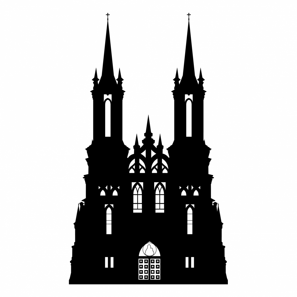 Замок Готика Графика