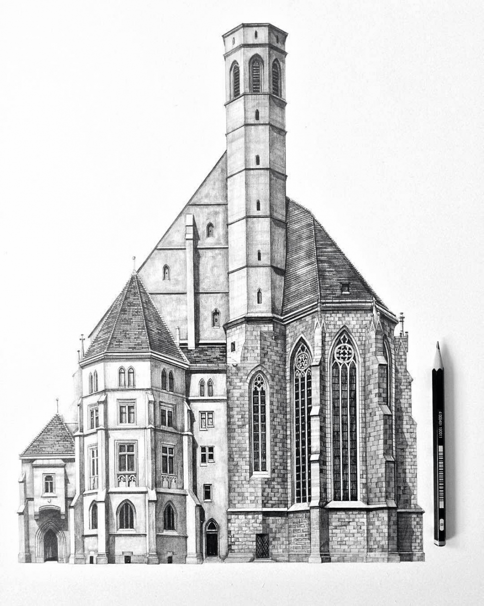 Замок Нойшванштайн скетч