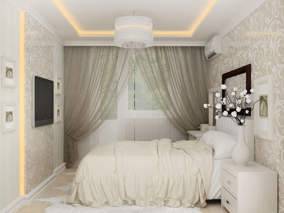 Спальня в нежных тонах