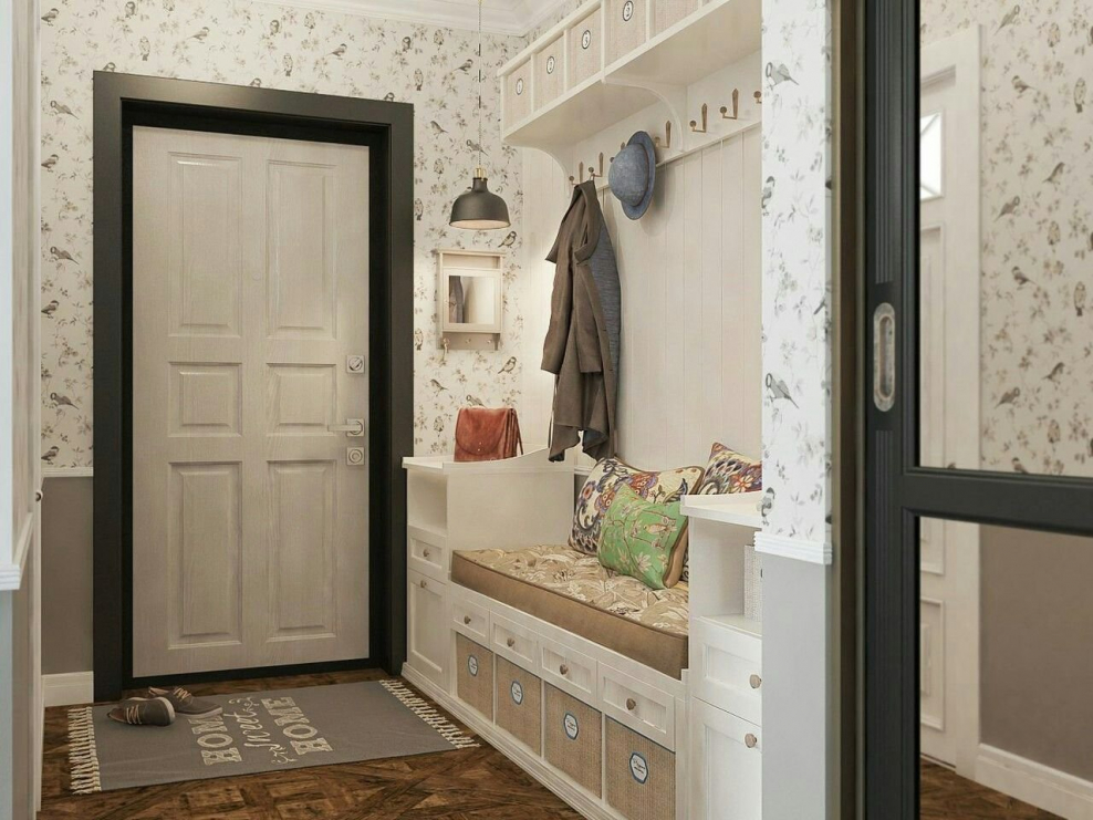 Прихожая в частном доме в стиле Прованс