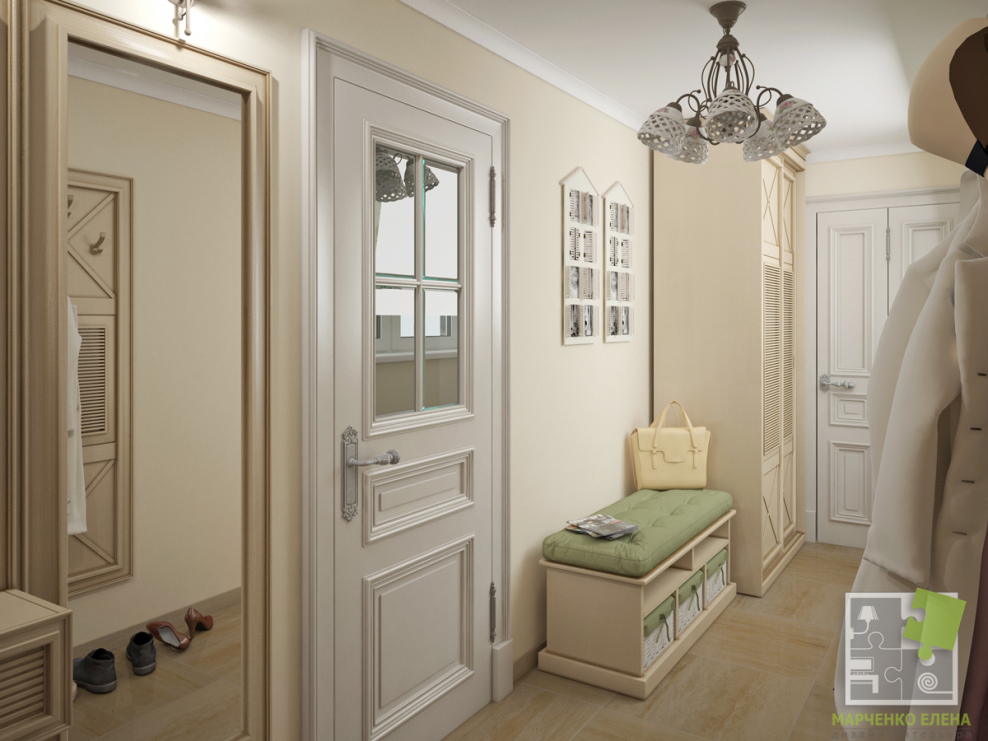Холл прихожая в стиле Прованс