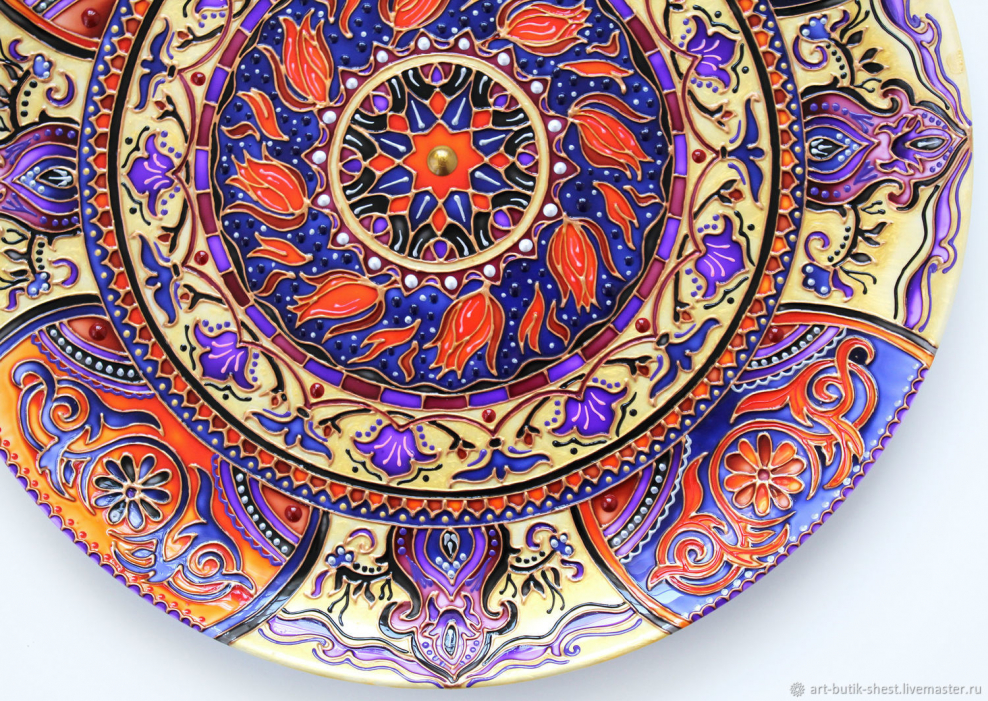 Расписные тарелки в Восточном стиле
