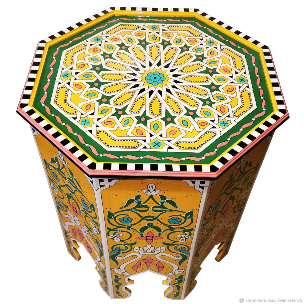 Кофейный Маррок марокканский столик