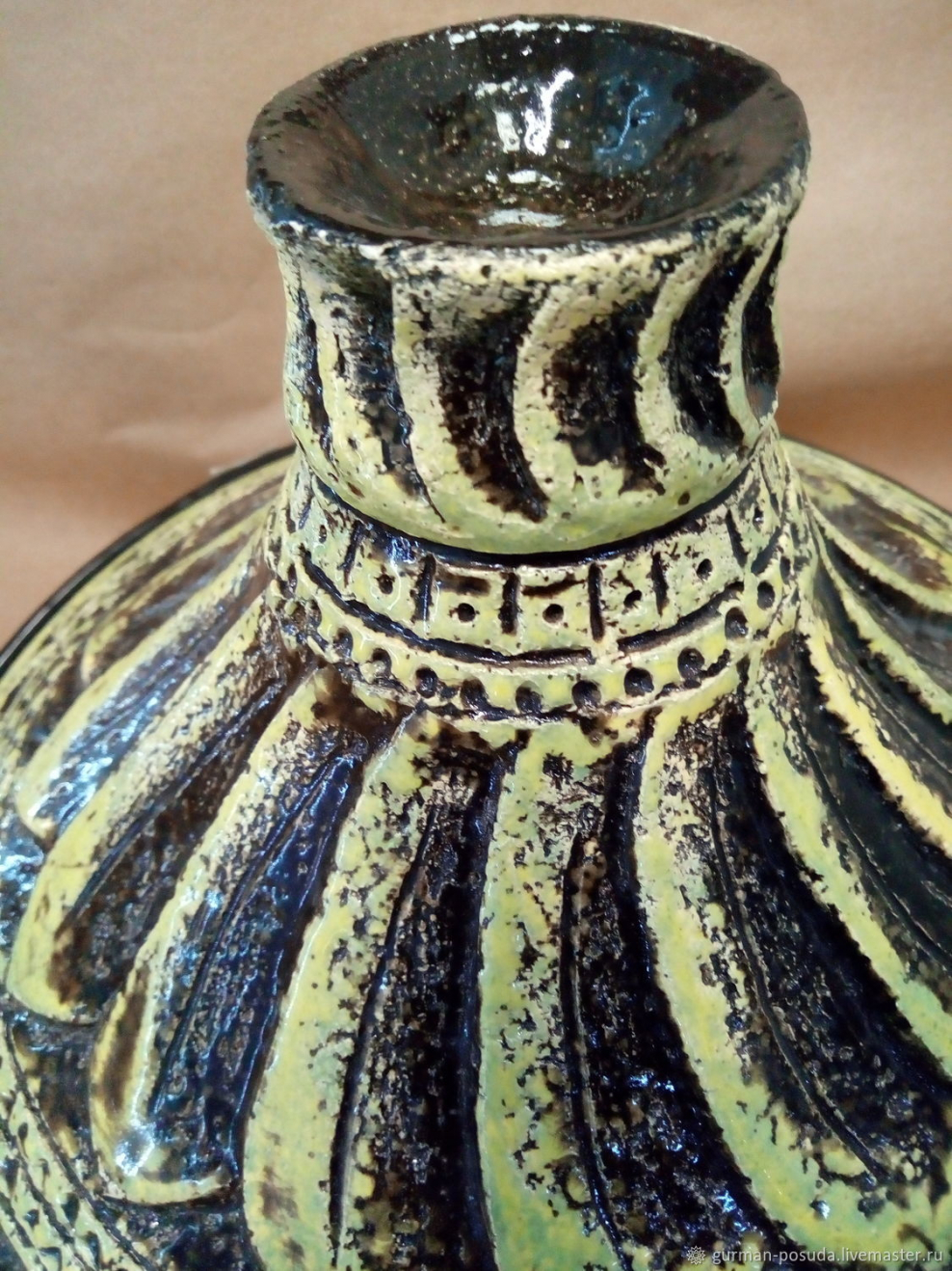 Марокканская глиняная посуда с крышкой