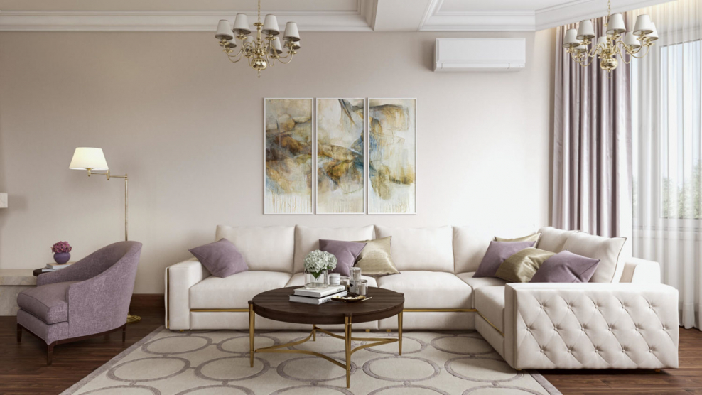 Интерьер в кремовых тонах