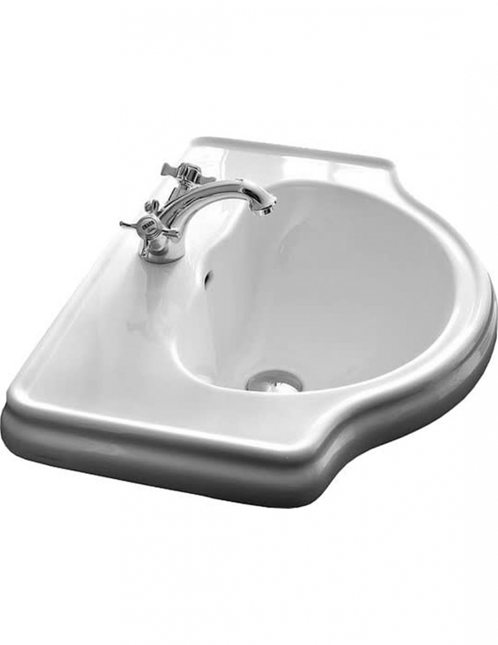 Раковина Kerasan 022901 55 см, встраиваемая