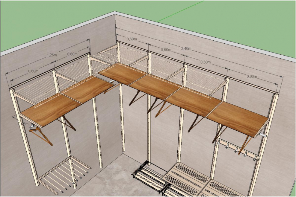 Гардеробные металлические системы аристо