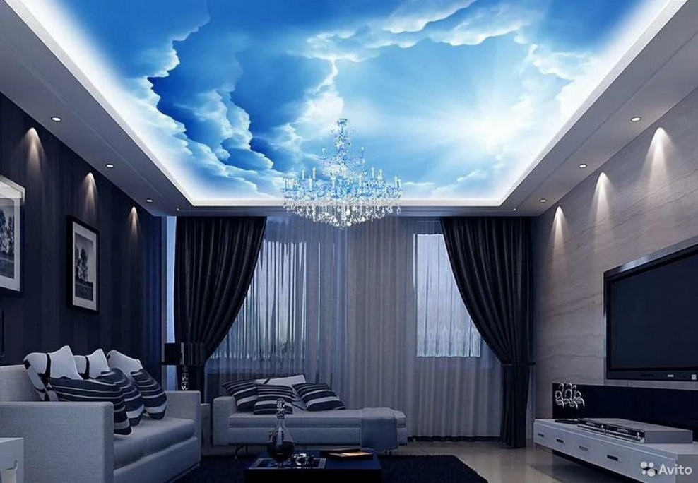 Красивые натяжные потолки