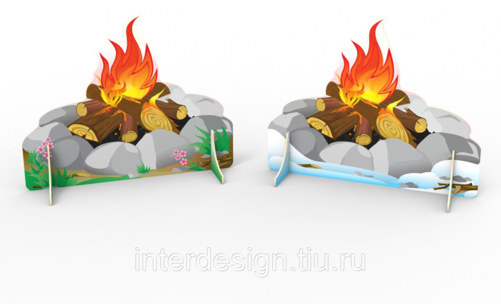 Костер декорация