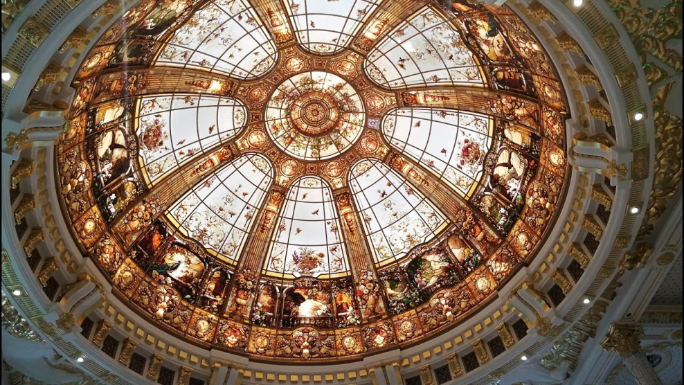 Потолок с куполом план