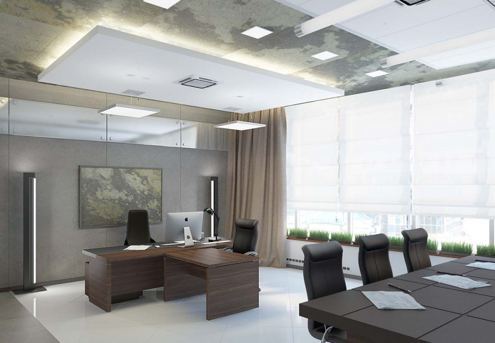 Гостиная в серо бежевых тонах