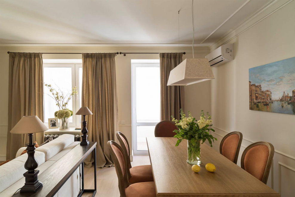 Светлые оттенки стен