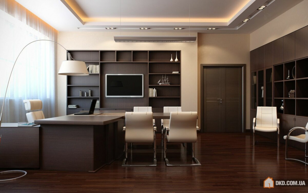 Офис в сером стиле