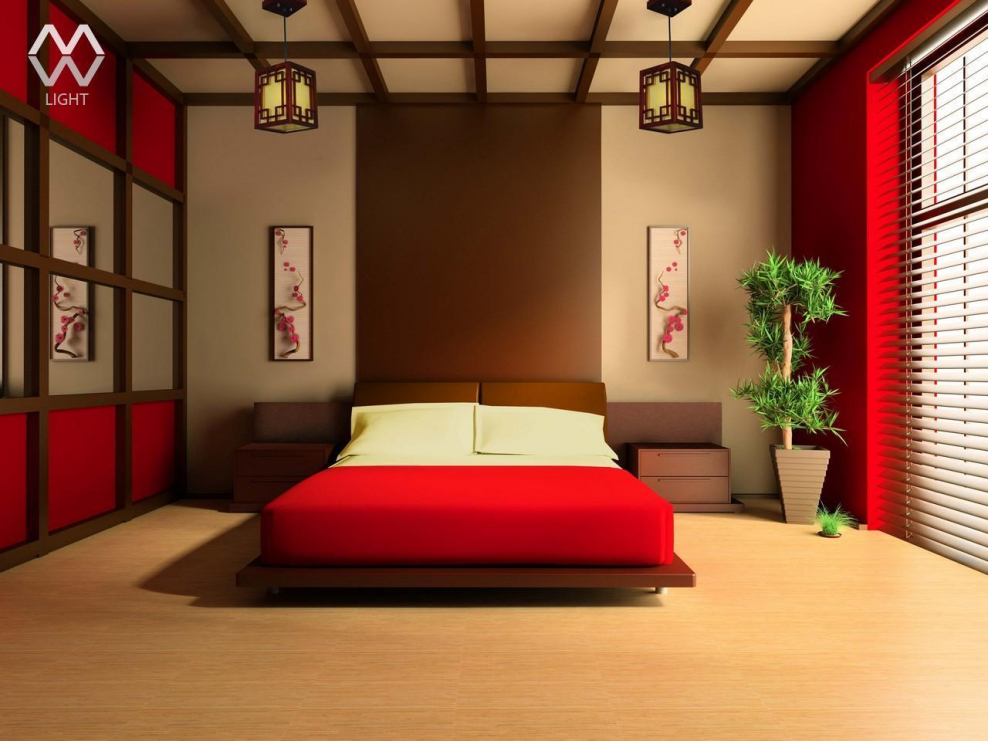 Спальня в японском стиле