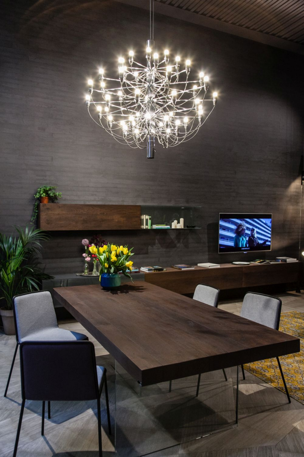 Освещение в кухне-гостиной