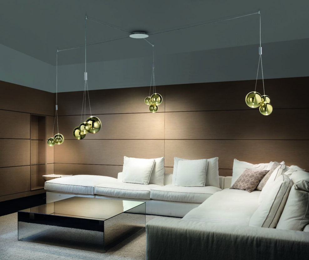 Кухня гостиная в коричневых тонах