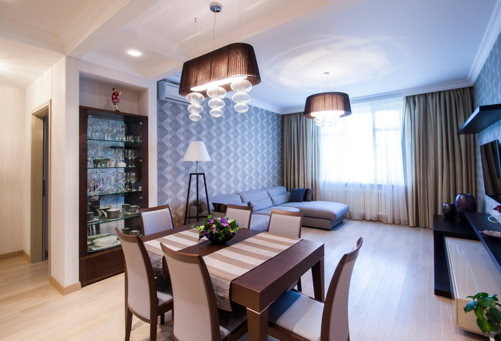 Гостиная со столовой