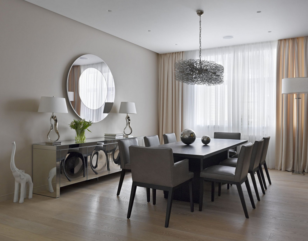 Обеденная зона в современном стиле
