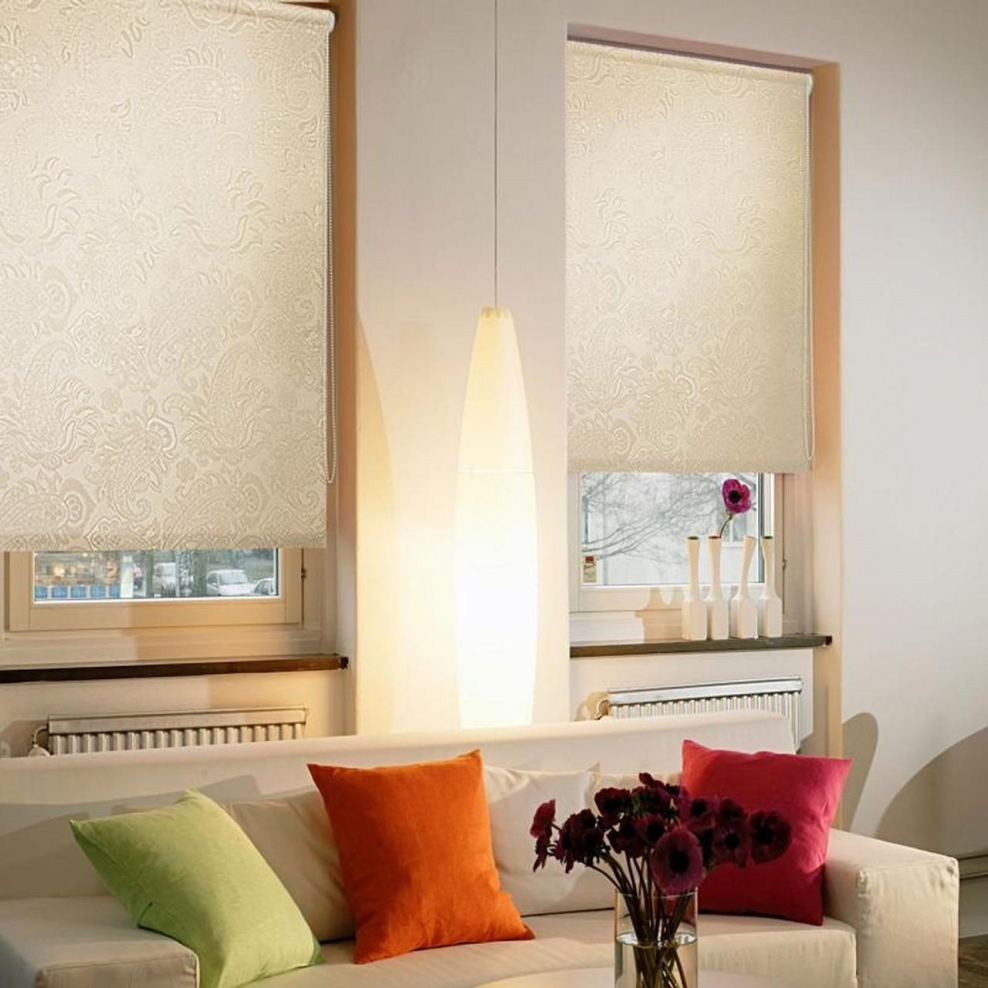 Рулонные жалюзи в интерьере