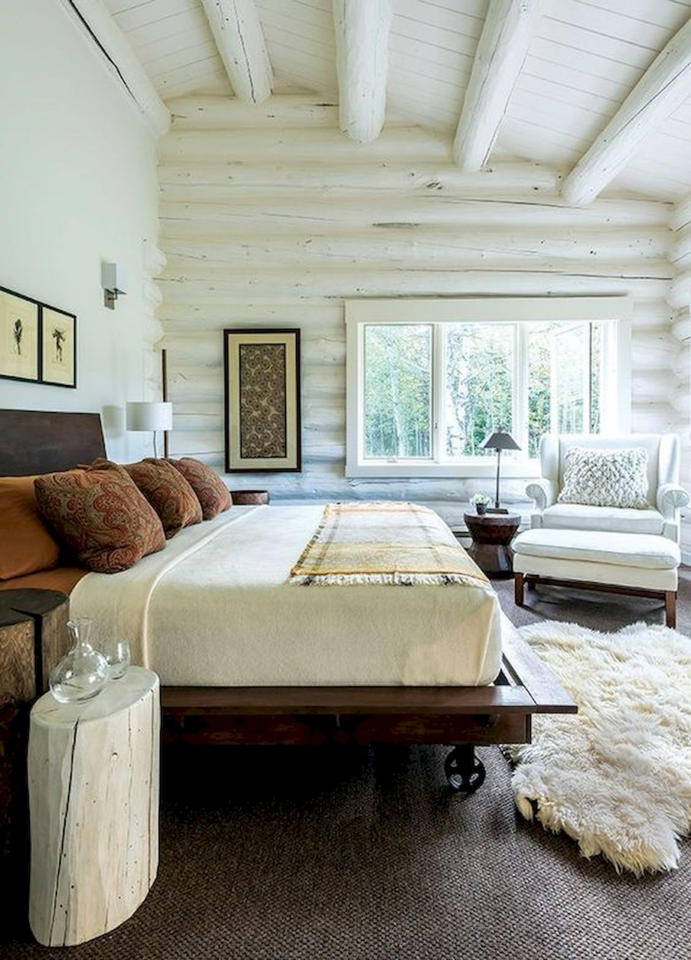 Интерьер в деревянном срубе