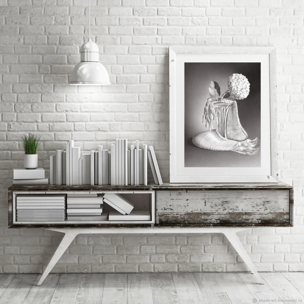 Черно-белые постеры для интерьера