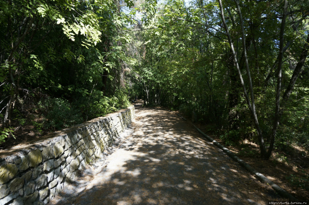 Ливадийский дворец в Крыму спуск к морю