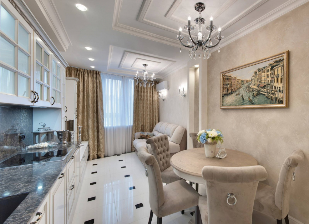 Жидкие обои Сауф 941 в интерьере