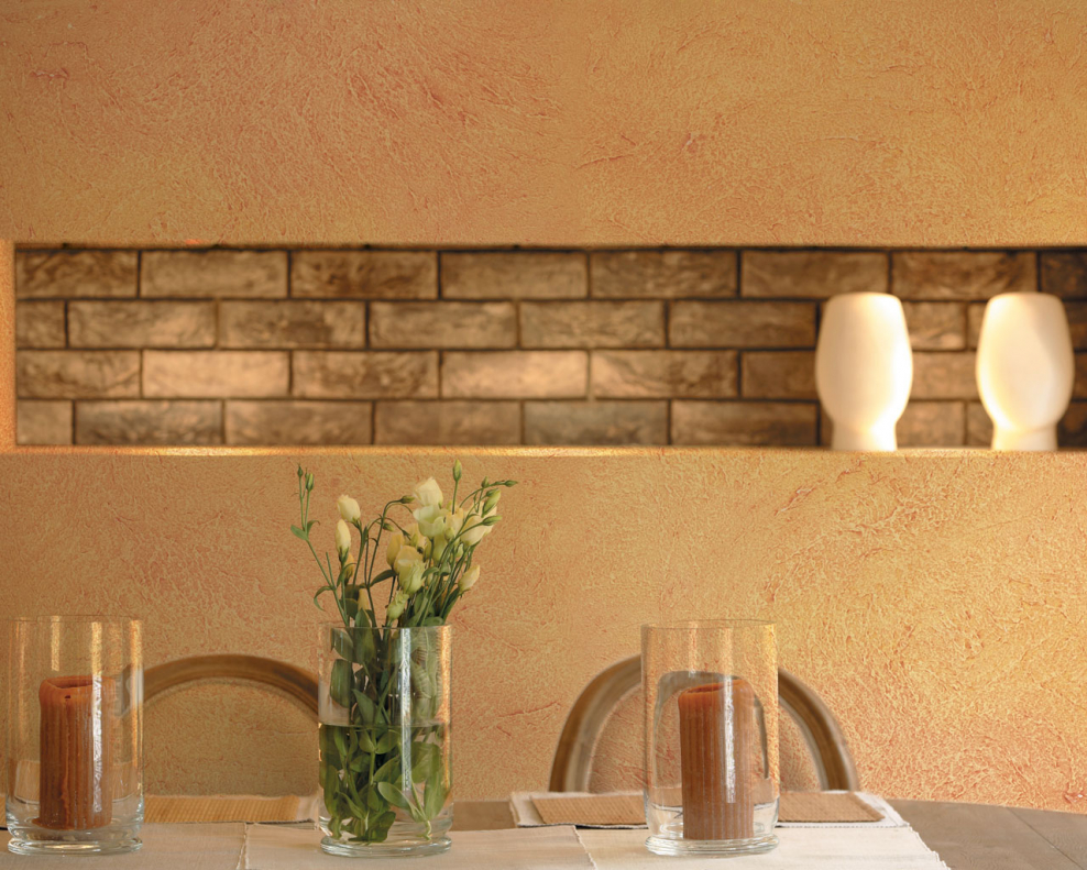 Декоративная штукатурка для внутренней отделки кухни