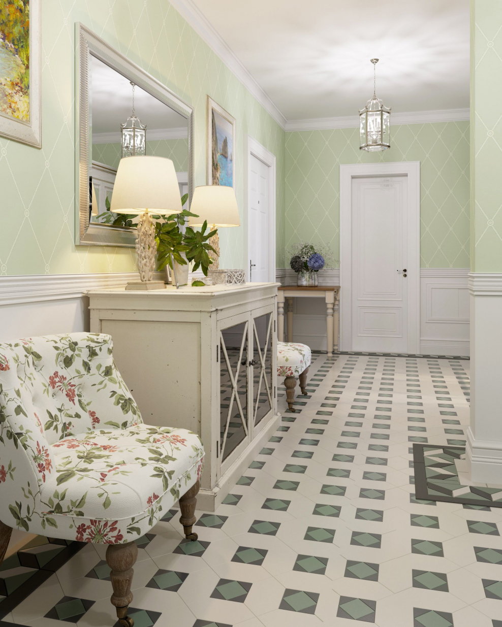 Прихожая во французском стиле