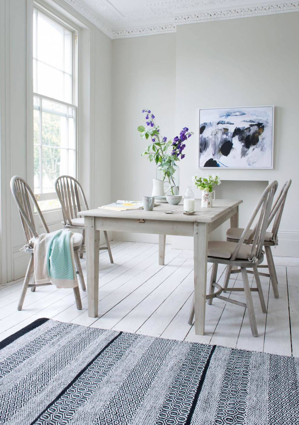 Крашенный пол в интерьере