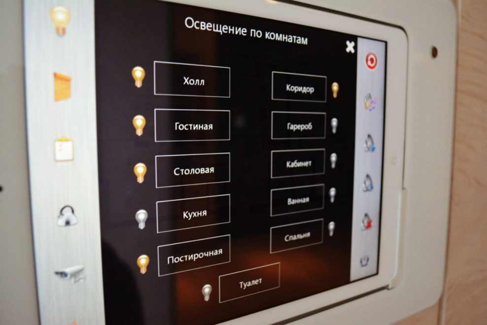 Панель управления умным домом