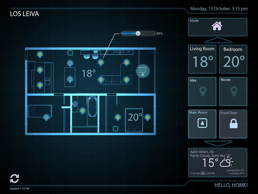 ABB dp7-s-625 панель управления free@HOMETOUCH 7"